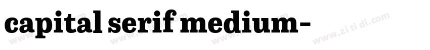 capital serif medium字体转换 capital serif medium字体转换
